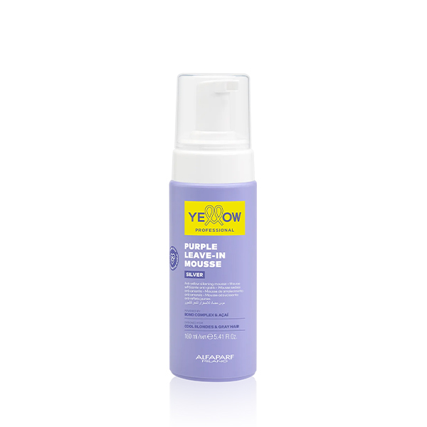 Alfaparf Yellow Silver Purple Leave-In In Mousse Antigiallo 160 ml