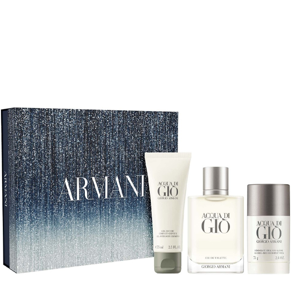 Armani Cofanetto Acqua Di Giò Uomo Eau De Toilette + Shower Gel + Deodorante
