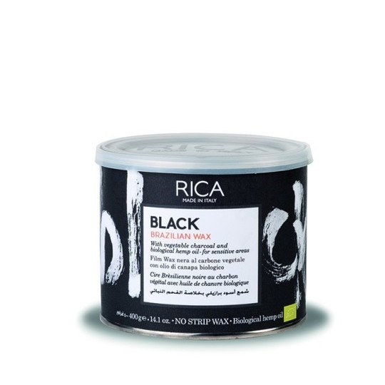 Rica Cera Depilatoria Brasiliana Senza Strisce Black 400ml