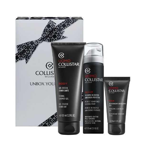 Collistar Cofanetto Gel Doccia + Schiuma da Barba + Gel Detergente