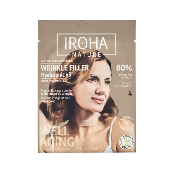 IROHA Nature Maschera Viso / Collo Filler Acido Ialuronico