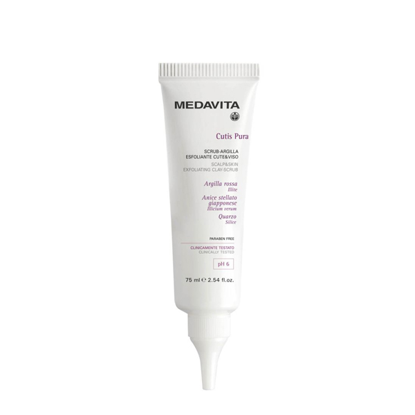 Medavita Cutis Pura Scrub-Argilla Esfoliante Cute E Viso 75 ml