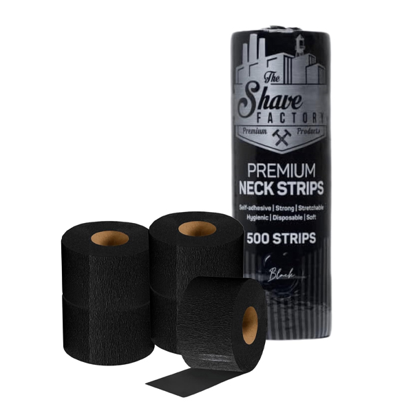 The Shave Factory Carta Collo Nera 5 Rotoli Da 100 Strisce