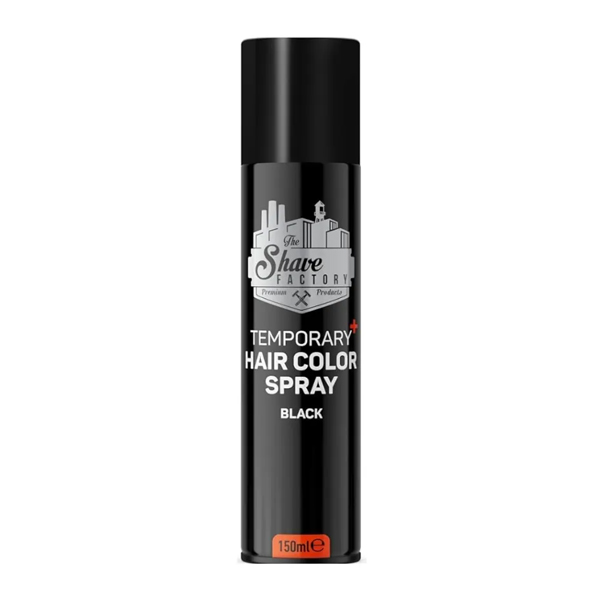 The Shave Factory Temporary Hair Color Spray Nero 150 ml
