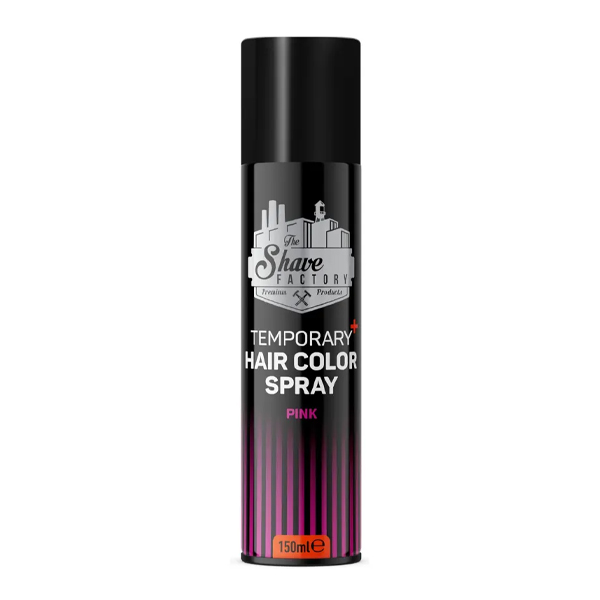 The Shave Factory Temporary Hair Color Spray Pink 150 ml