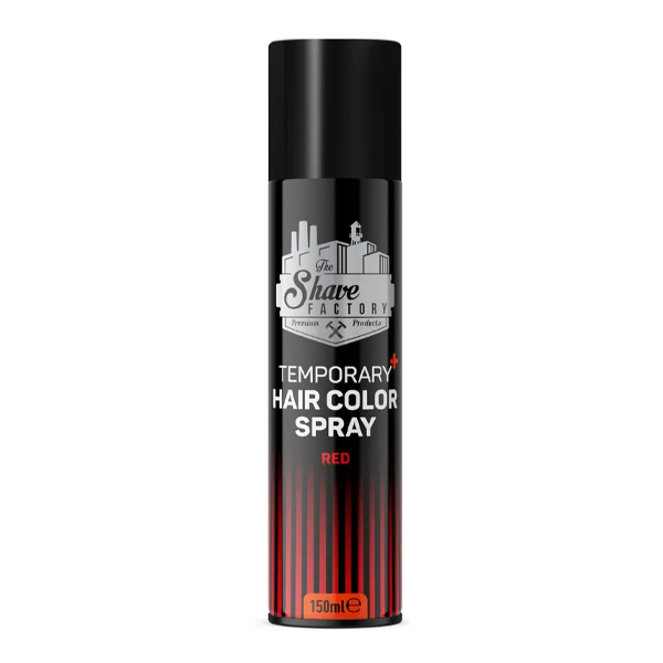 The Shave Factory Temporary Hair Color Spray Red 150 ml