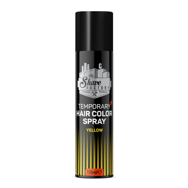 The Shave Factory Temporary Hair Color Spray Yellow 150 ml